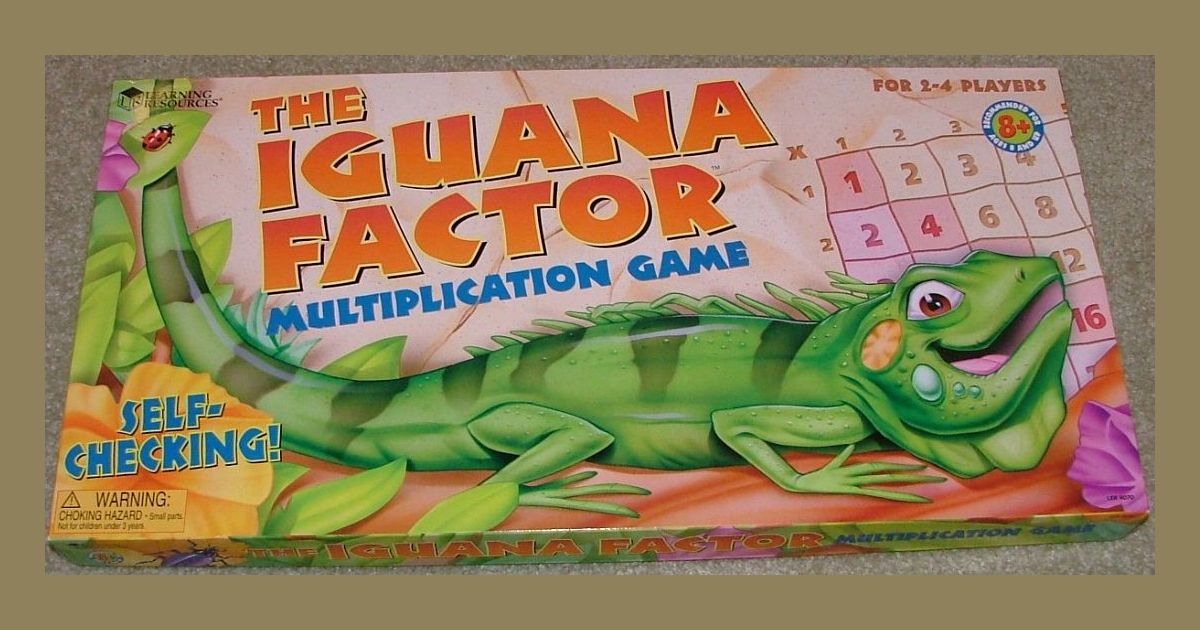 The Iguana Factor Multiplication Game Board Game BoardGameGeek