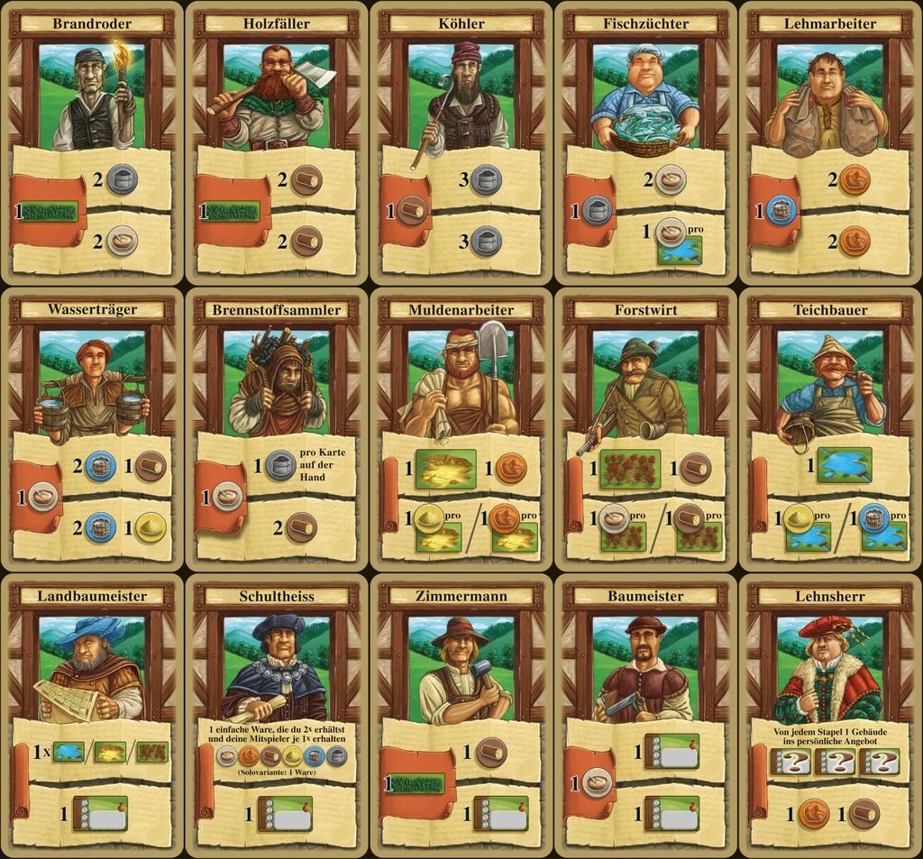 Card Design Examples by BGG Rank