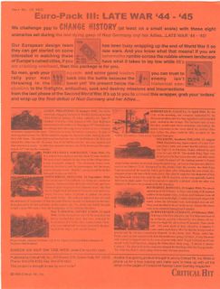 Euro-Pack III: Late War '44-'45