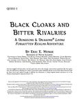 RPG Item: QUES1-1: Black Cloaks and Bitter Rivalries