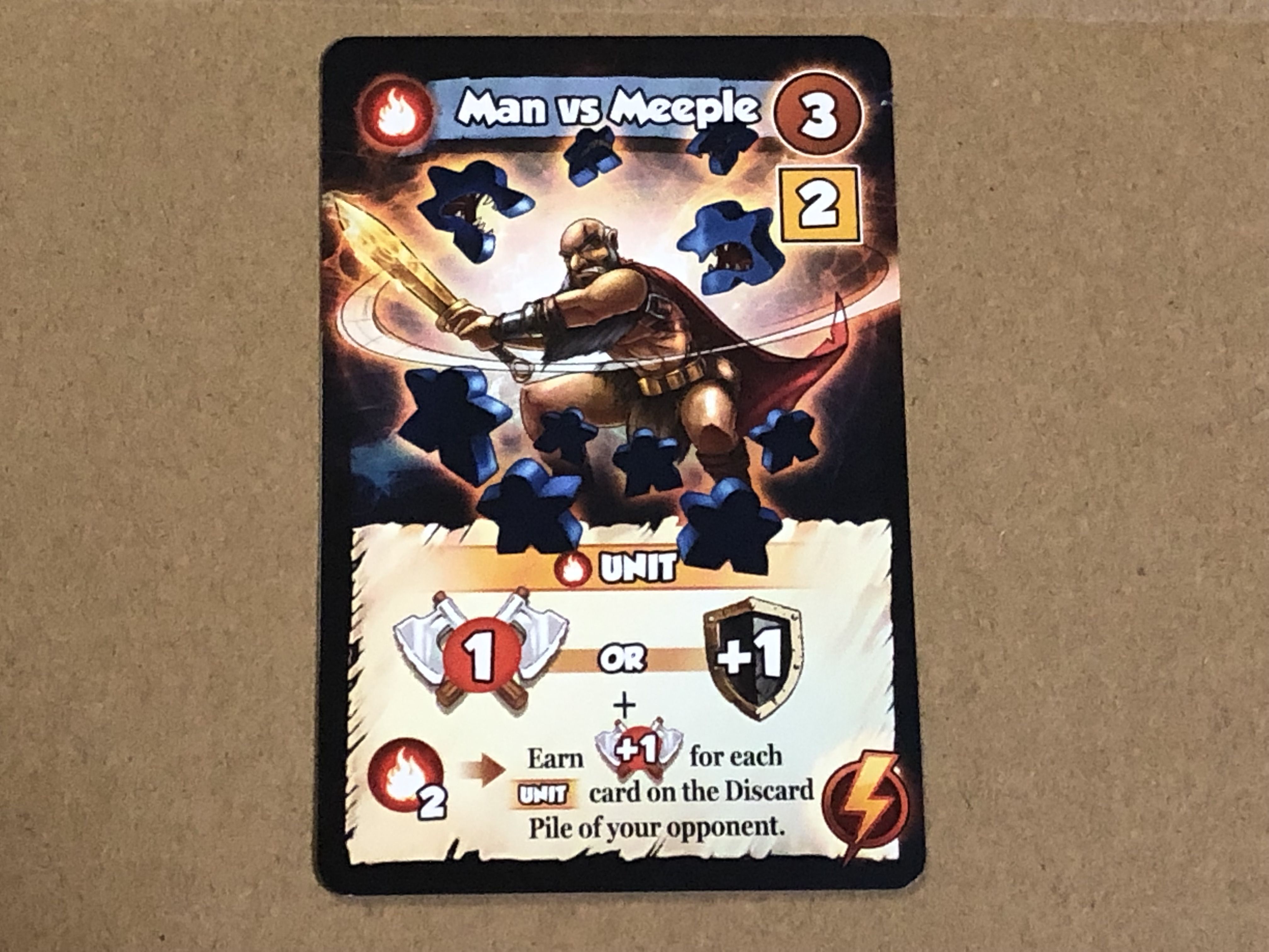 Vikings Gone Wild: Masters of Elements – Man vs Meeple Promo Card