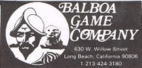 Board Game Publisher: Balboa Game Company