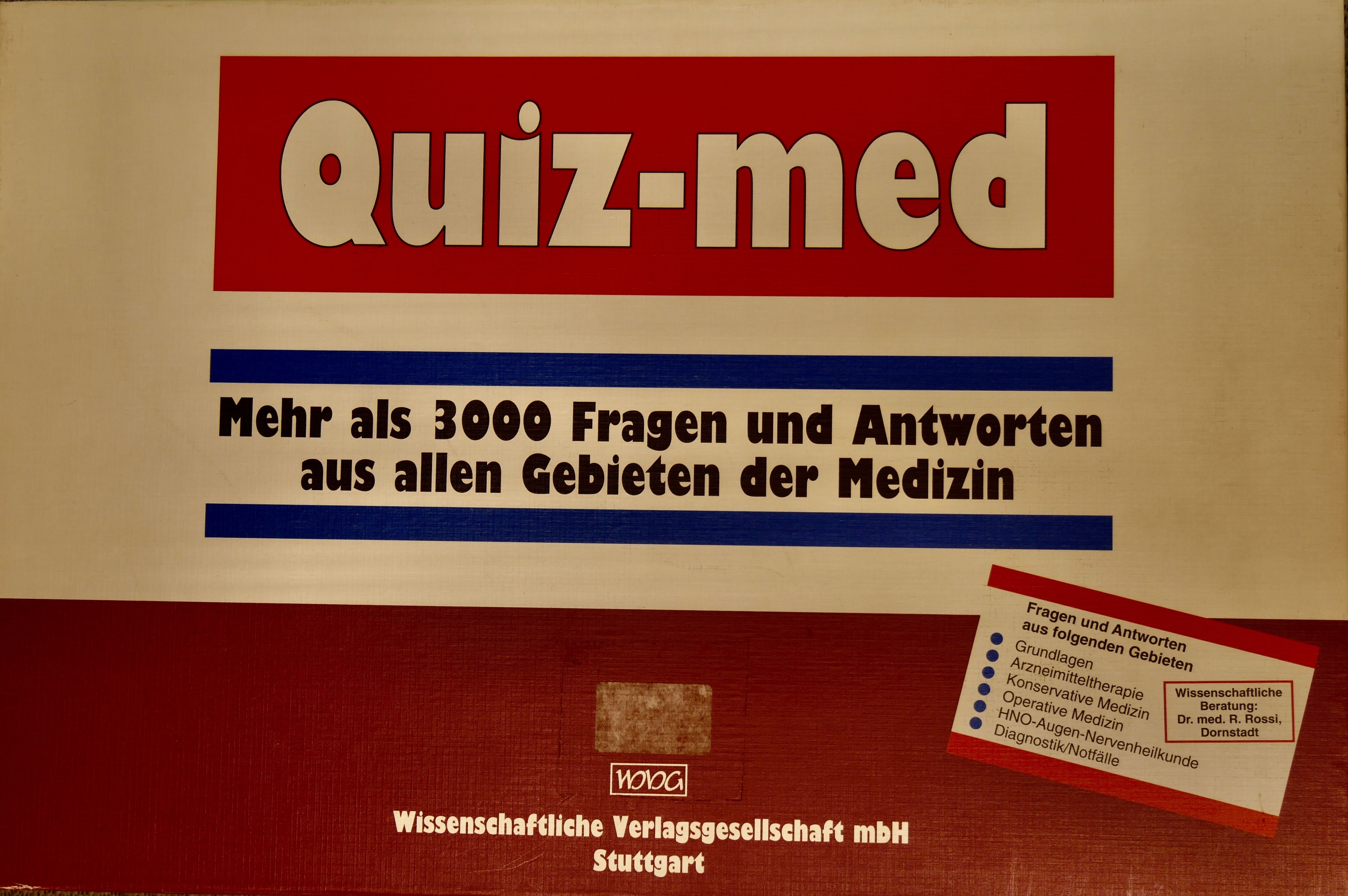 Cover art for Quiz-med: Mehr als 3000 Fragen und Antworten aus allen Gebieten der Medizin