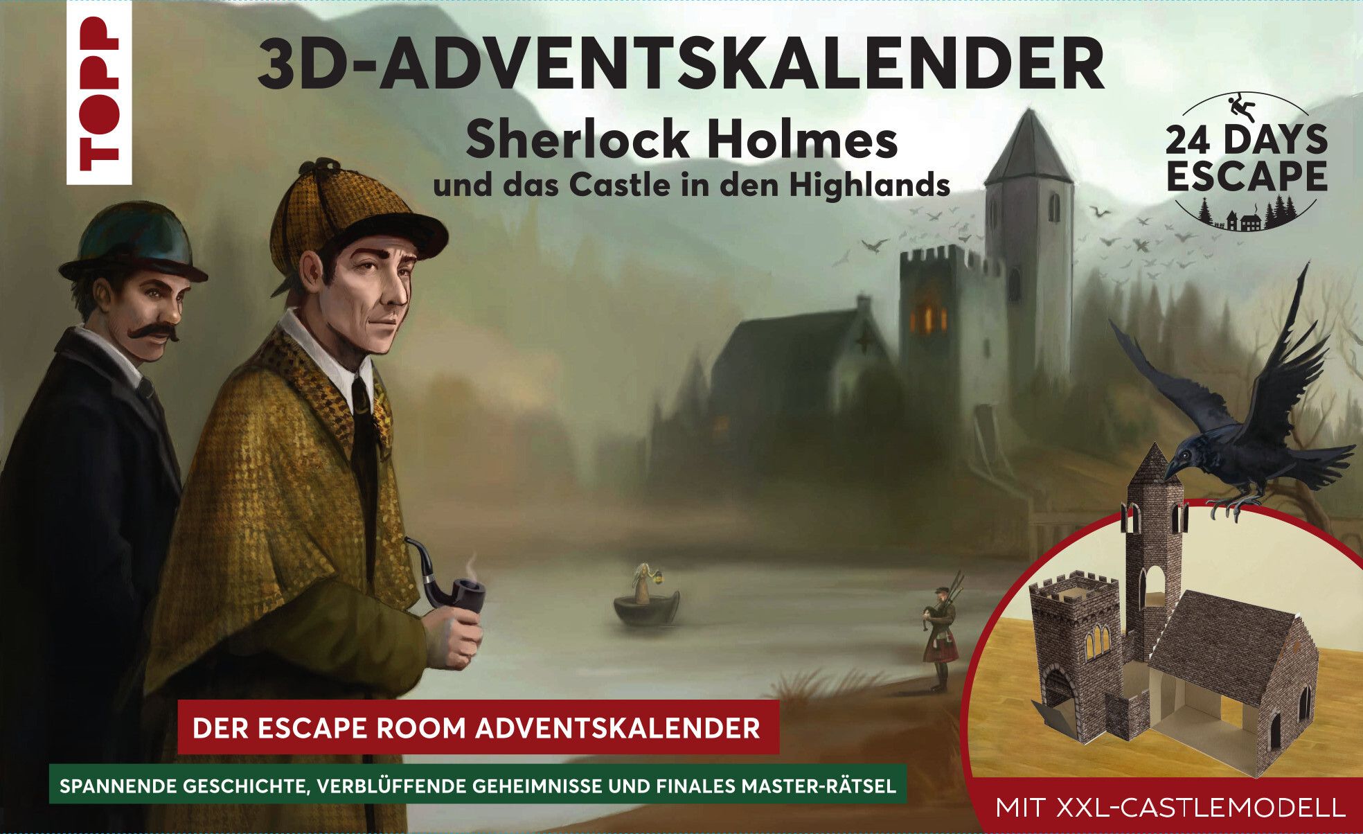 24 Days Escape: 3D Adventskalender – Sherlock Holmes und das Castle in den Highlands cover
