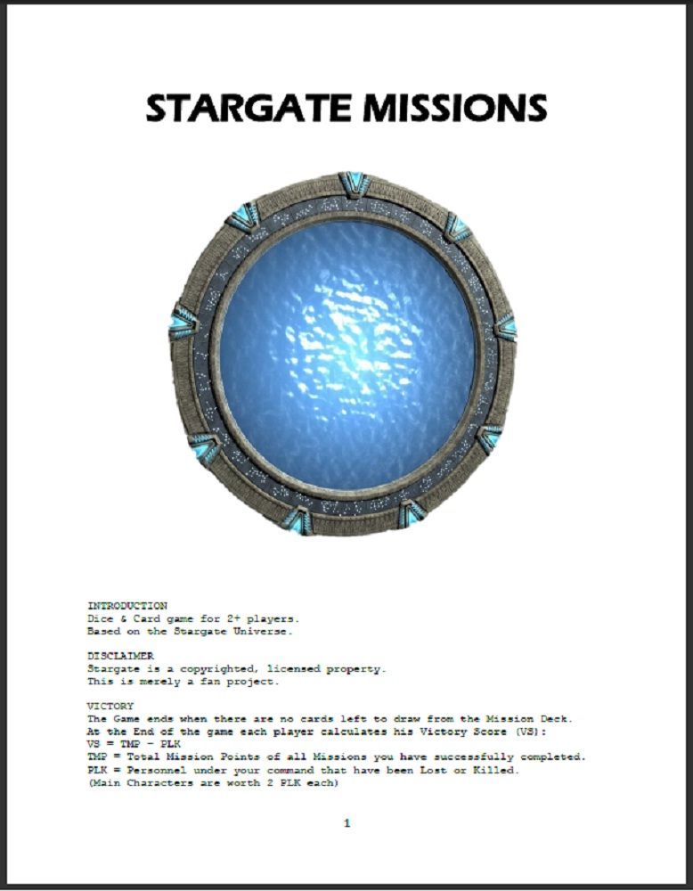 Stargate Missions