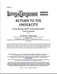 RPG Item: COR5-12: Return to the Undercity