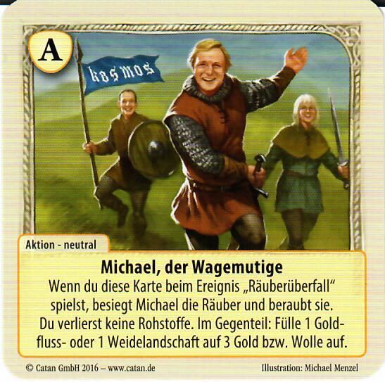 Catan: Das Duell – Sonderkarte 2016: Michael der Wagemutige