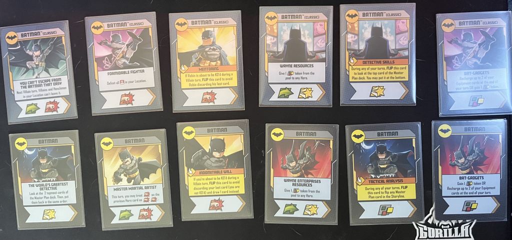 Batman Core vs Batman Hush: Cards Comparison | DC Super Heroes United