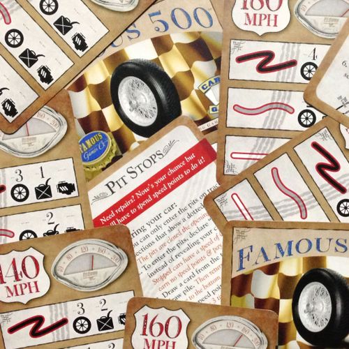 Board Game: Famous 500: The World's Smallest Car Racing Game