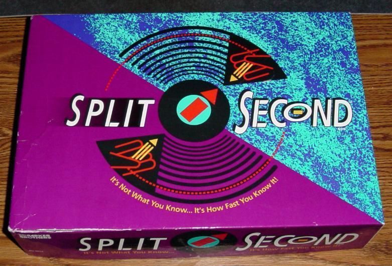 Split Second Parker Brothers Board Game 1992 Complete 0624 for sale online