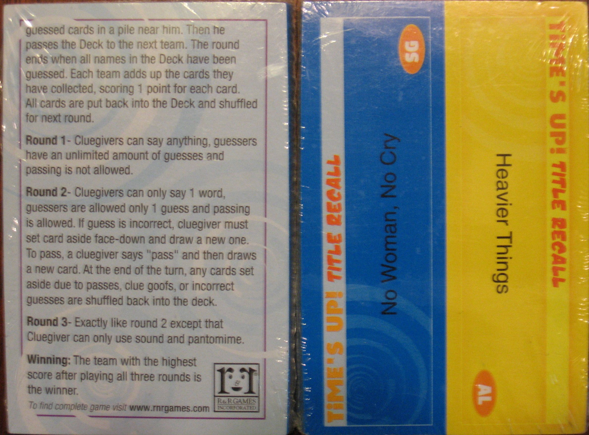 Time&#039;s Up! Title Recall Sample