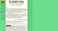 Issue: Critical Miss (Issue 6 - Summer 2001)
