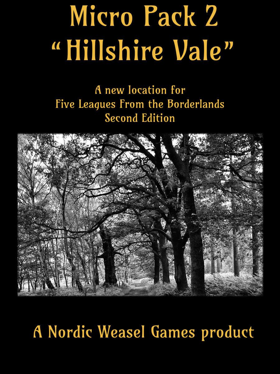 Micro Pack 2: "Hillshire Vale" – A New Location for Five Leagues from the Borderlands Second Edition cover