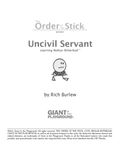 RPG Item: Uncivil Servant