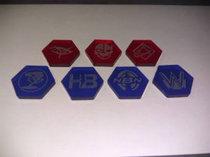 Android: Netrunner – Faction Acrylic Tokens
