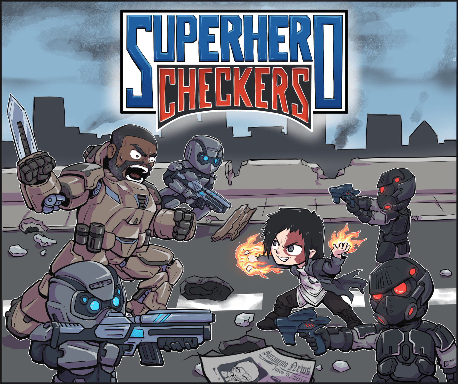 Superhero Checkers
