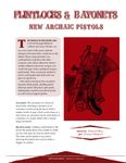 Issue: EONS #17 - Flintlocks & Bayonets: New Archaic Pistols