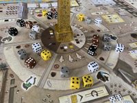 Obelisk & dice - Pic by Man Vs Meeple