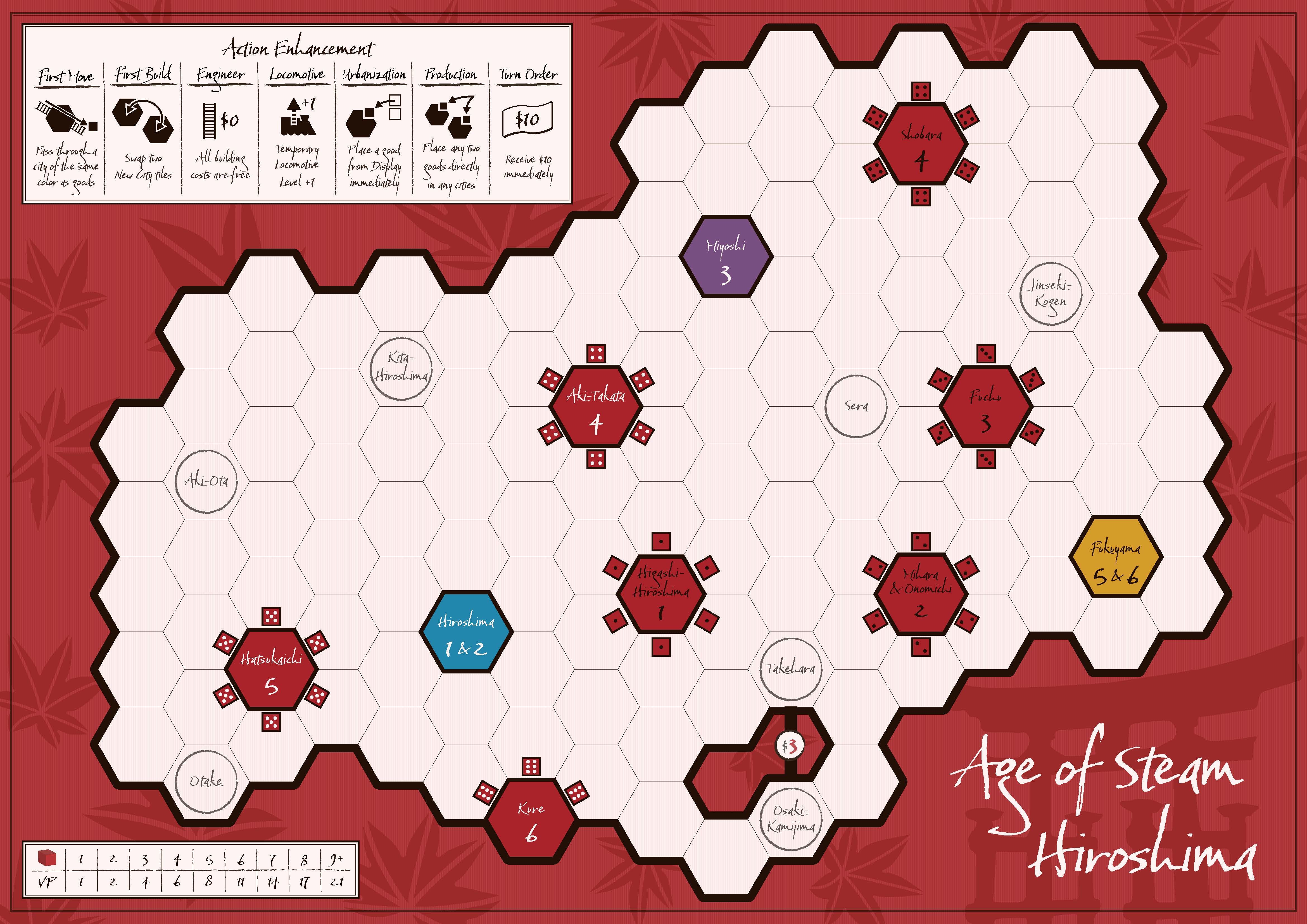 Hiroshima (fan expansion for Age of Steam)