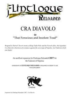 Cra Diavolo, or, "That Ferocious and Insolent Toad"