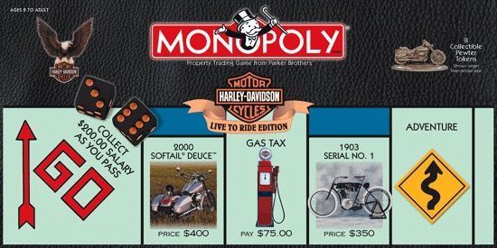 Monopoly: Harley-Davidson Motorcycles cover art