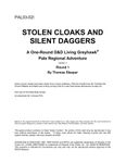 RPG Item: PAL3-02I: Stolen Cloaks and Silent Daggers