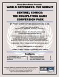 RPG Item: World Defenders: The Summit - Sentinels Comics: The Roleplaying Game Conversion Pack