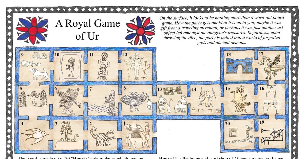 A Royal Game of Ur | RPG Item | RPGGeek