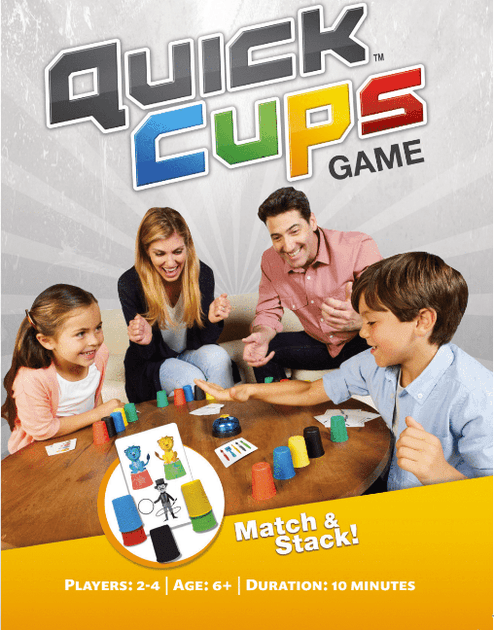 Speed Cups Game by HalliGalli 24 Cups Bell and Game Cards Free Shipping 