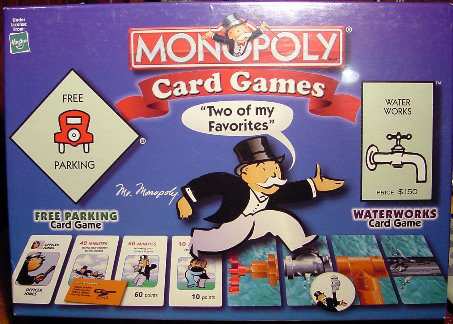 Monopoly Card Games: Free Parking and Water Works