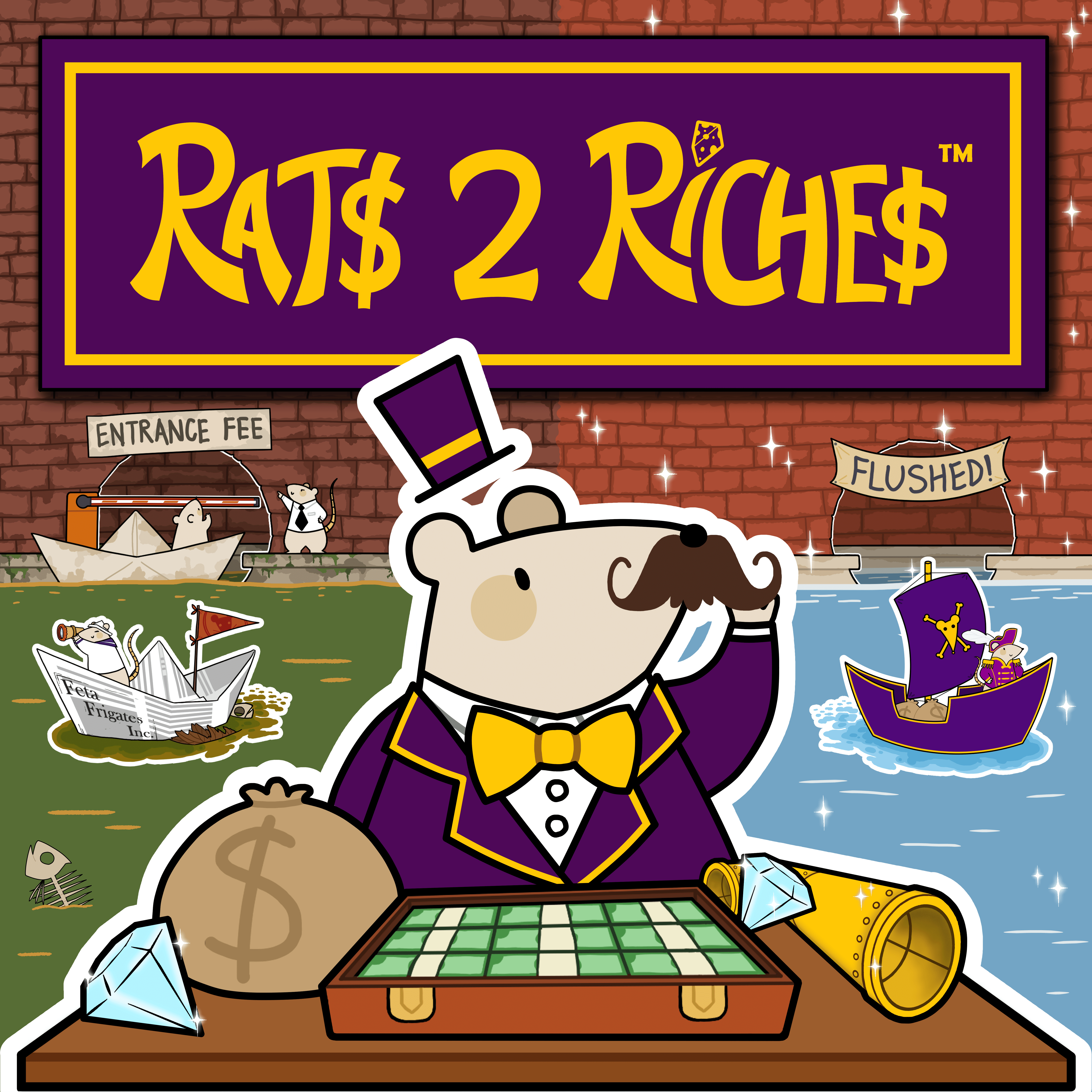 Boîte du jeu Rats to Riches