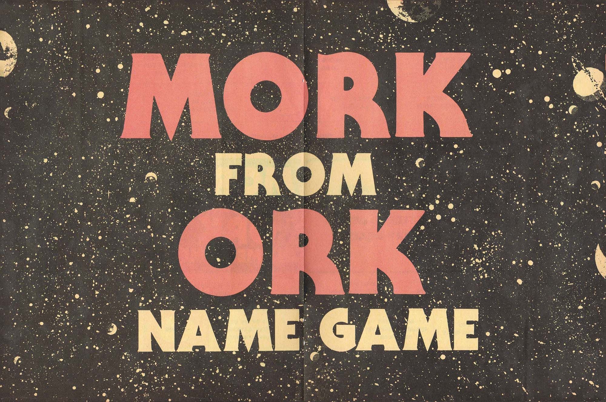 Mork from Ork Name Game cover art