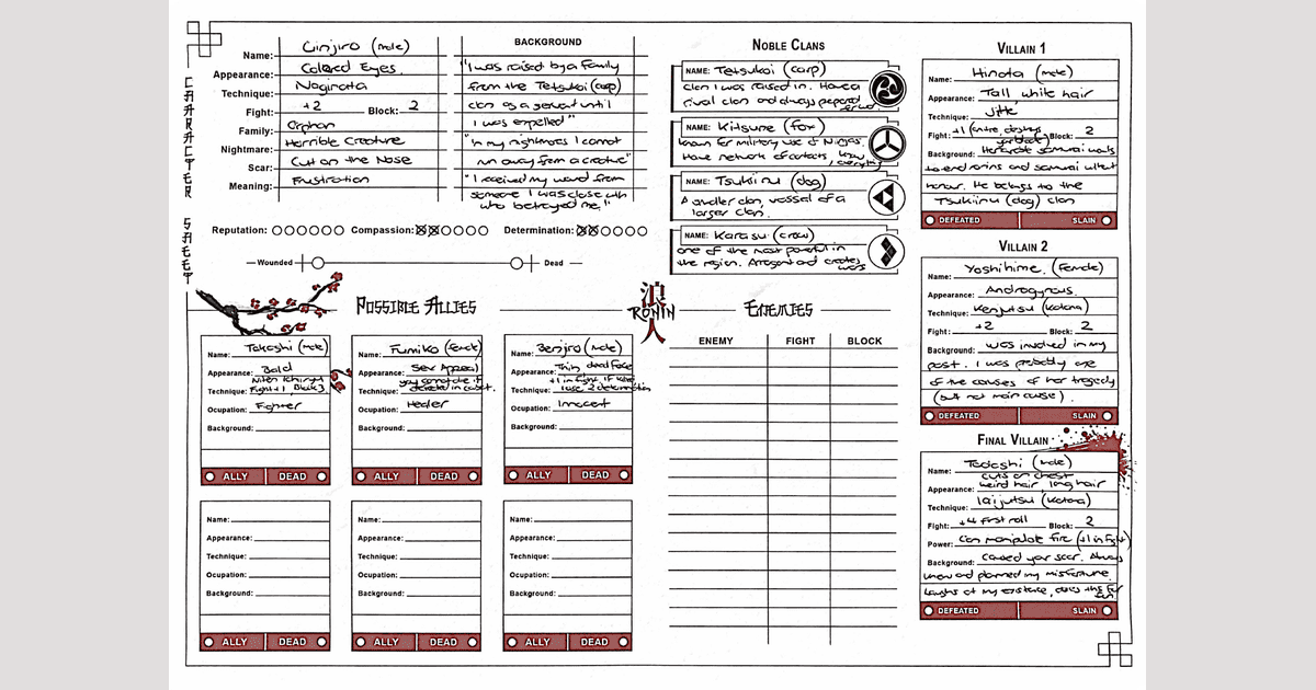 2024 Character Creation Challenge - Entry #11 | Into The Abyss Of The Stars