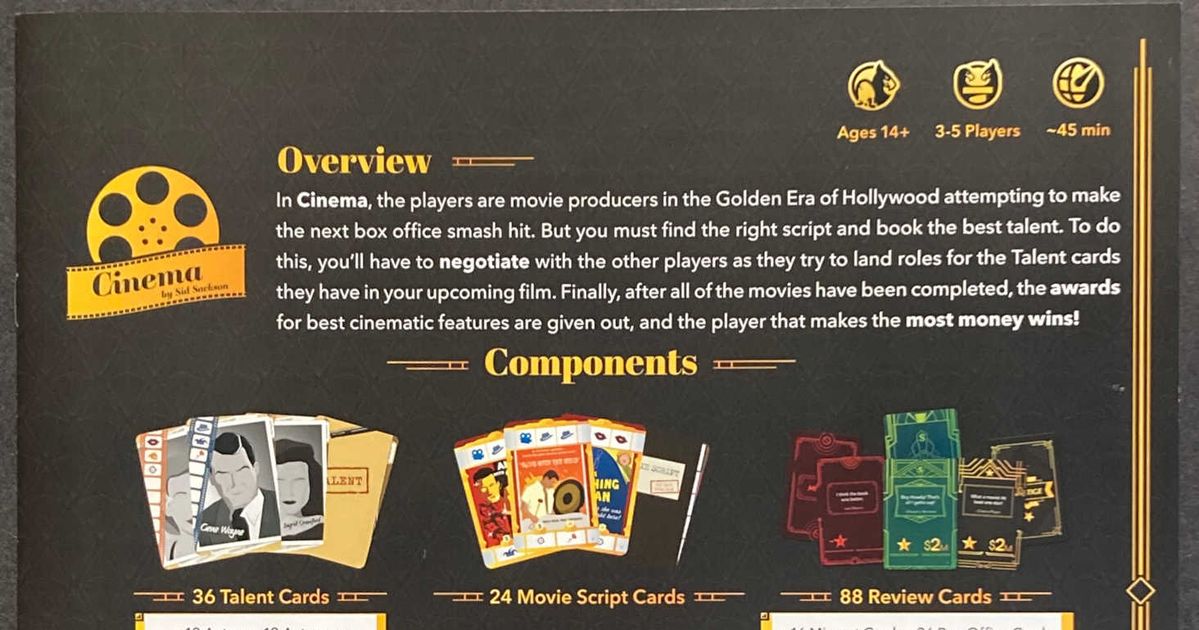Cinema Board Game BoardGameGeek