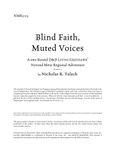 RPG Item: NMR3-03: Blind Faith, Muted Voices