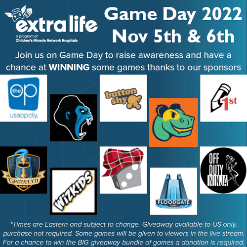 Extra Life Game Day 2022 Live Gameplays and Giveaways Extra Life