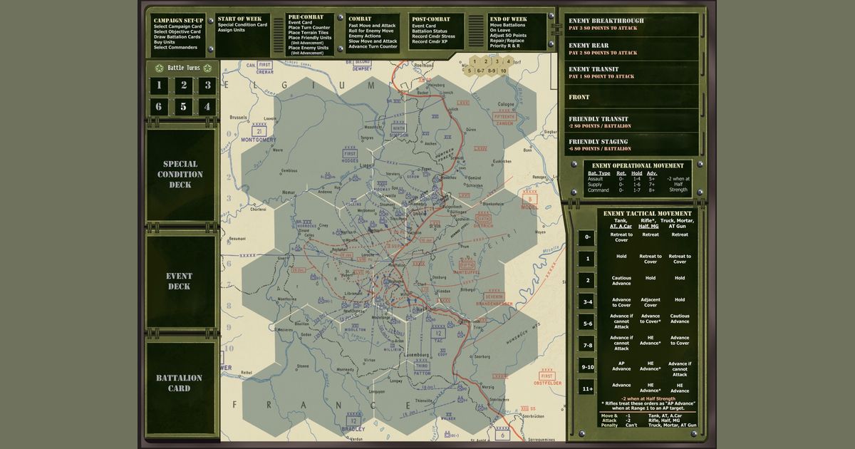 Sherman Leader Neoprene Tactical Display Board Game Accessory