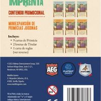 Listo para imprenta: Mini Expansión Primicias Jugonas