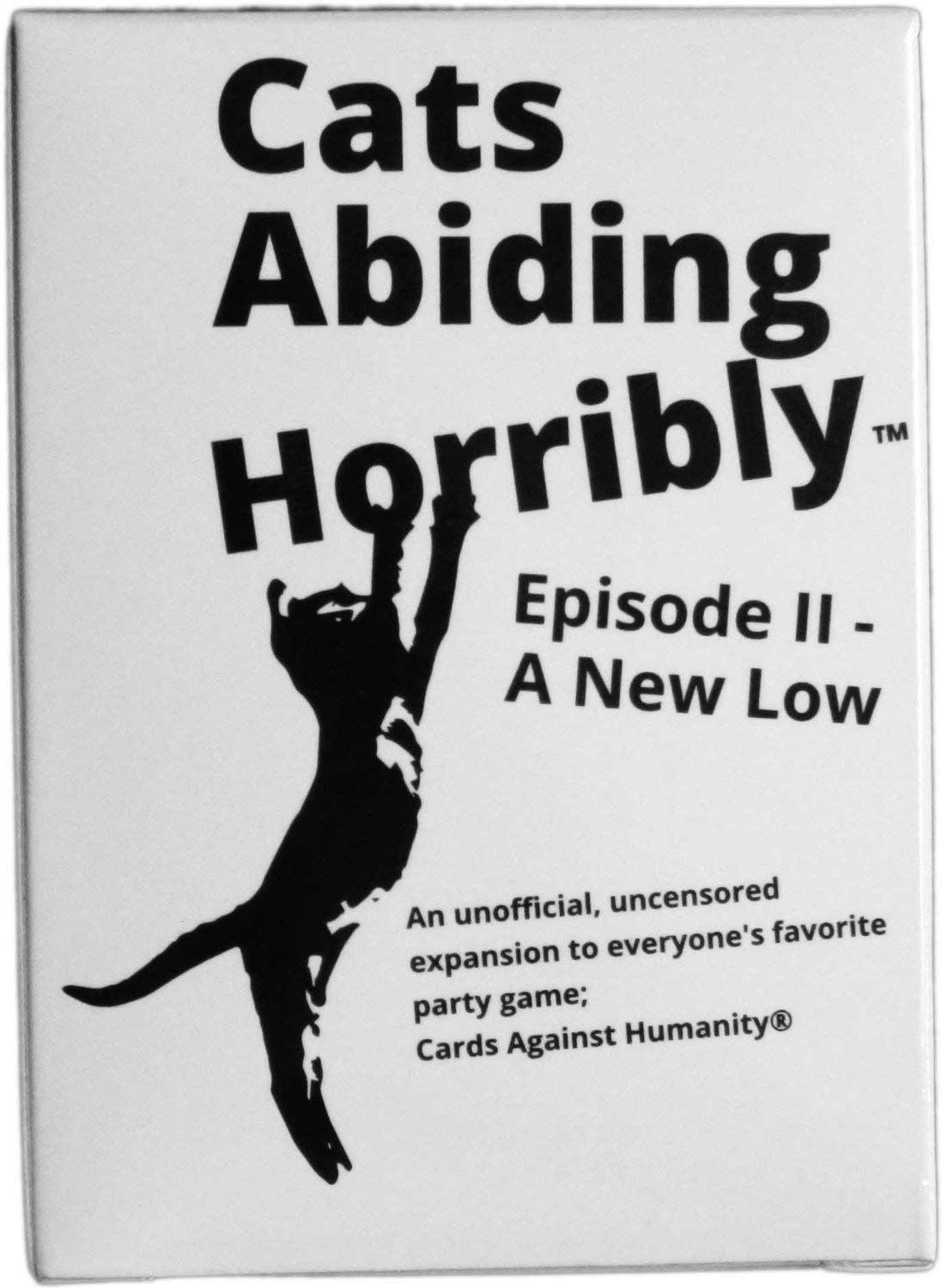 Cats Abiding Horribly: Episode II – A New Low (fan expansion for Cards Against Humanity) box art