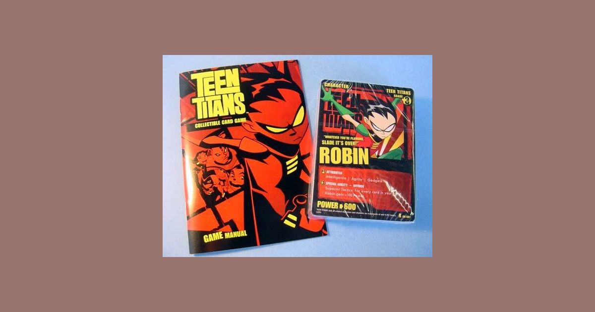 Teen Titans Collectible Card Game 2 Player Starter Set MISB 100% complete 