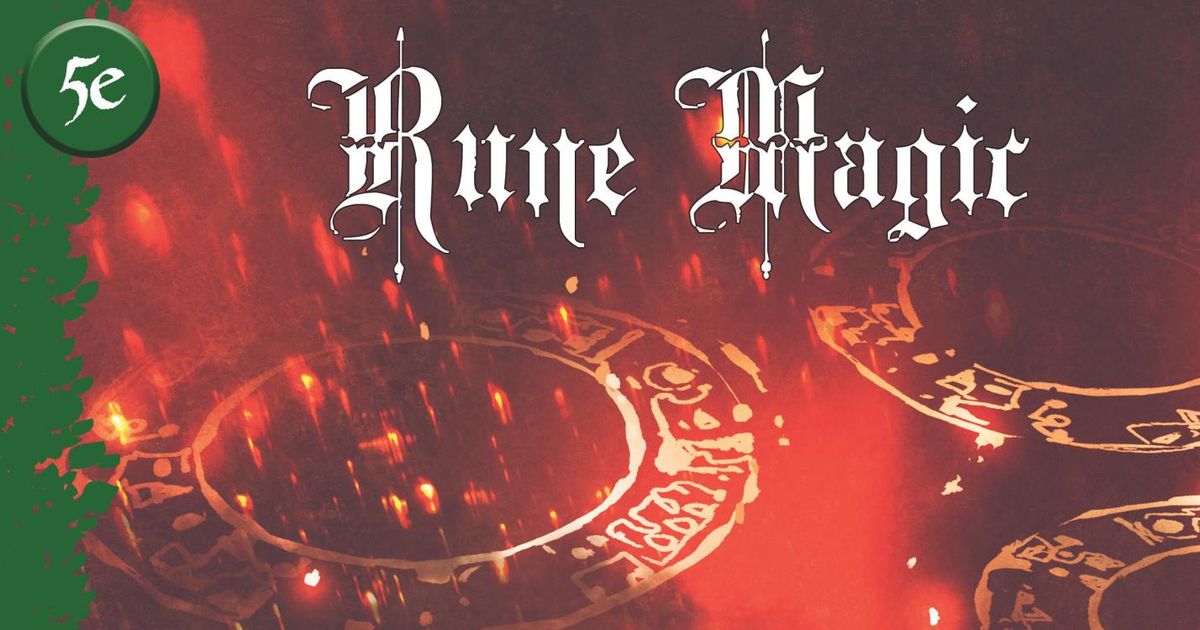 52 in 52 #03: Rune Magic (5e) | RPG Item | RPGGeek