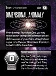 Board Game: Hegemonic Promo Card: Dimensional Anomaly