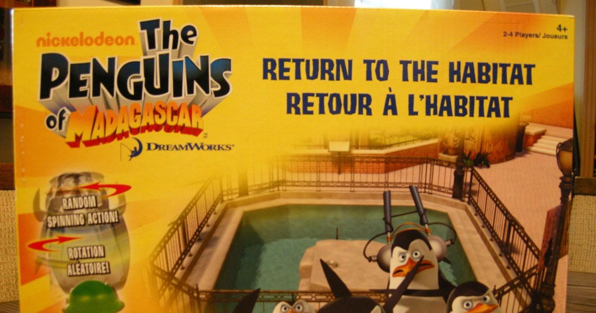 The Penguins of Madagascar Return to the Habitat Board Game