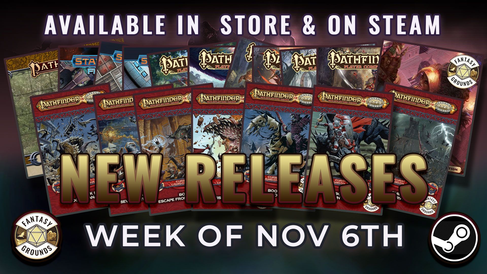 Fantasy Grounds New Releases, Sales, & News November 6-12, 2023