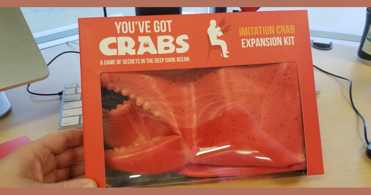 Claws Card Board Imitation Crab Expansion Kit for You've Got Crabs Card Game 
