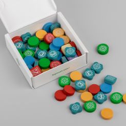 Earthborne Rangers: Wooden tokens