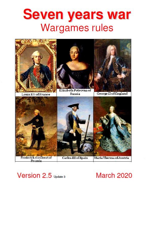 Seven Years War: Wargames Rules
