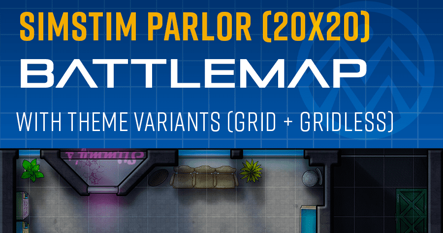 Simstim Parlor Battlemap | RPG Item | BoardGameGeek