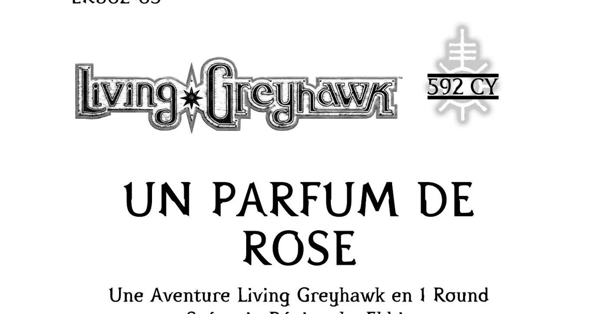 EKB2-03: Un Parfum de Rose | RPG Item | RPGGeek