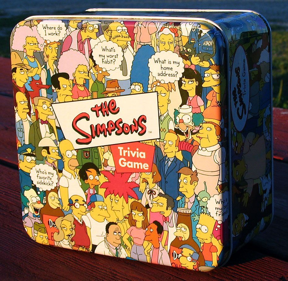 Boîte du jeu The Simpsons Trivia Game